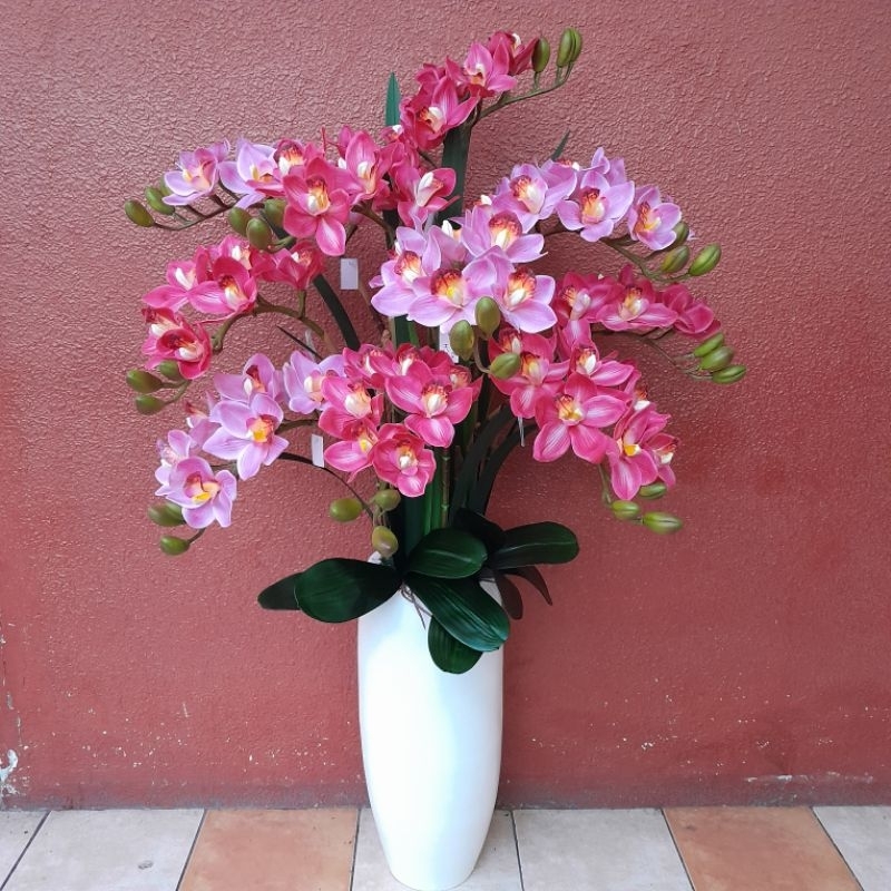 rangkaian bunga sudut T.140cm/ anggrek latex premium import