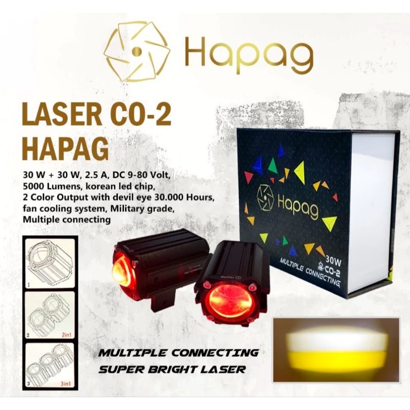 lampu laser CO2 HAPAG CO-2