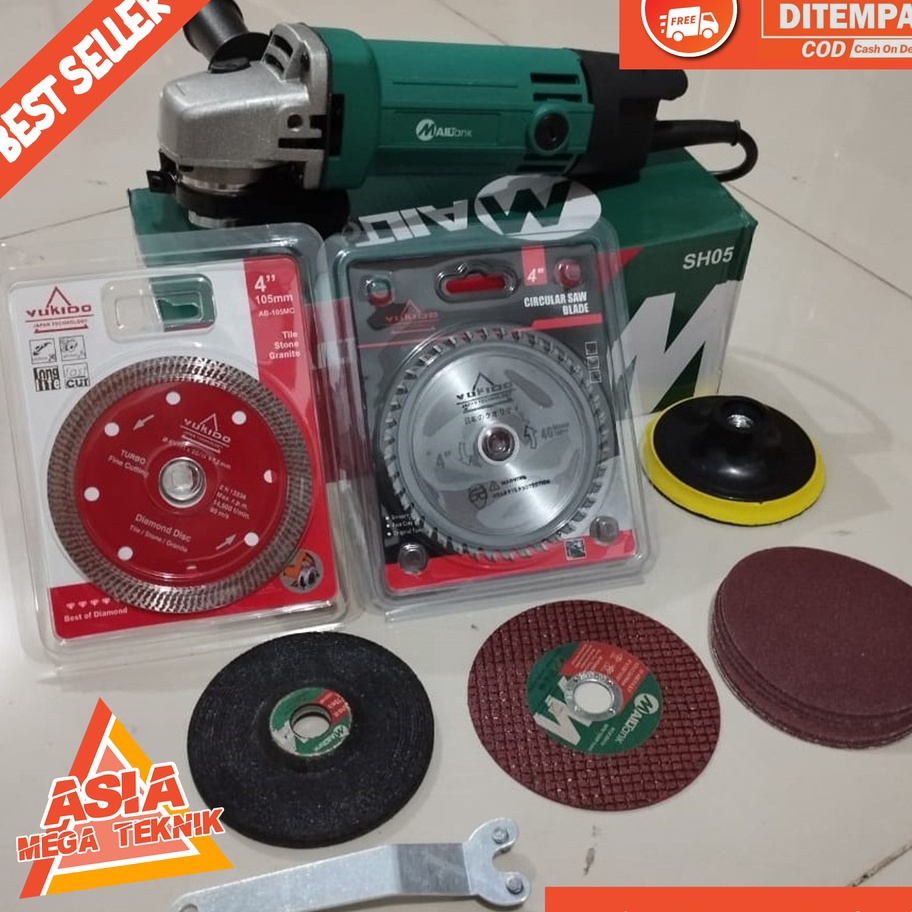 PROMO MURAH Paket Mesin Gerinda lengkap Mailtank SH5 Gerinda Tangan Murah dan Berkualitas