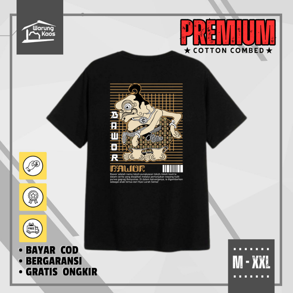 Kaos Banyumas Kaos Bawor Kaos Distro Daerah Jawa Tengah Cotton Combas 30s Kaos Pria Kaos Sablon Eksk