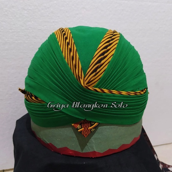 Blangkon Lipat Jogja Hijau Sammurai