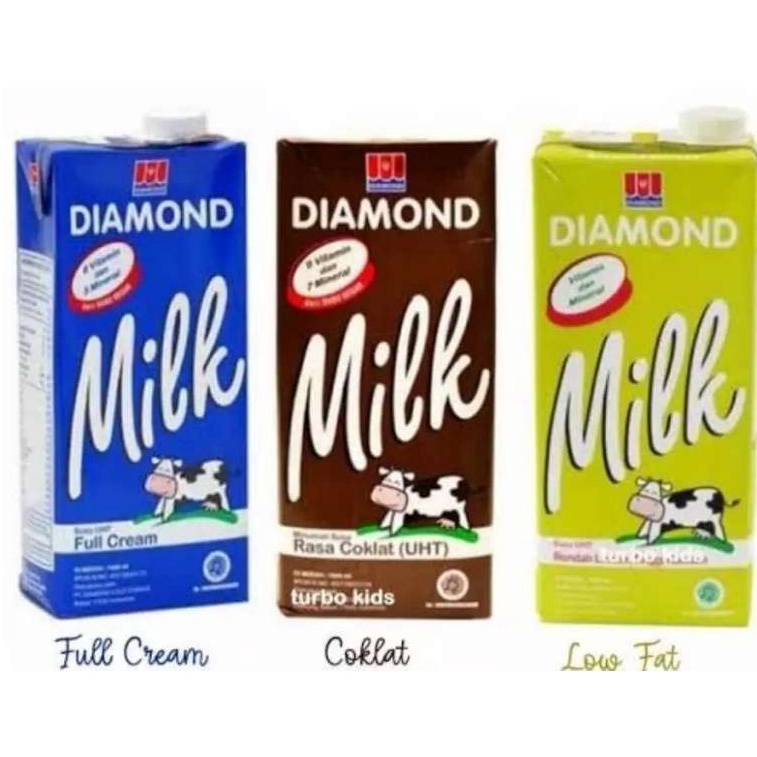 

Jangan Sampai Kehabisan Susu Diamond UHT 1 Liter Full Cream Coklat LowFat