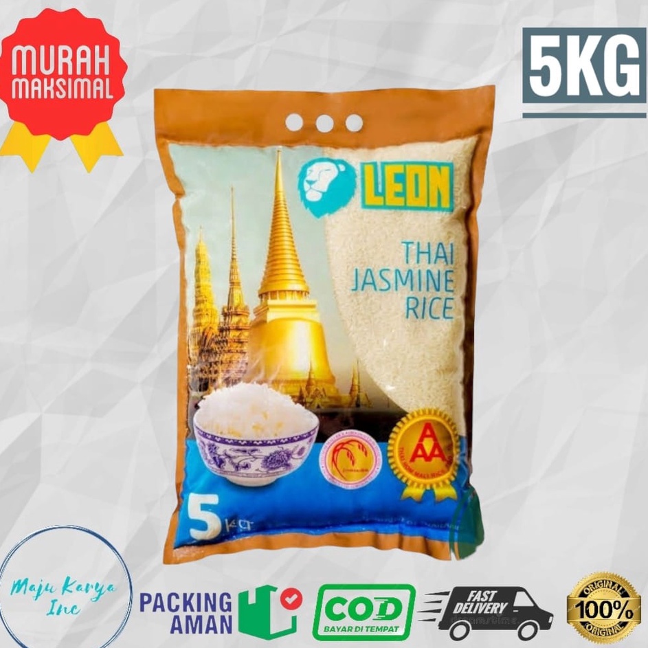 

MEGA SALE Beras Leon Thailand Jasmine Rice 5 Kg