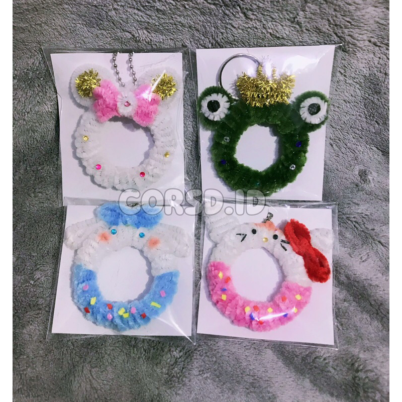 GANTUNGAN KUNCI / GANTUNGAN HP / GANTUNGAN KUNCI KAWAT BULU HOMEMADE