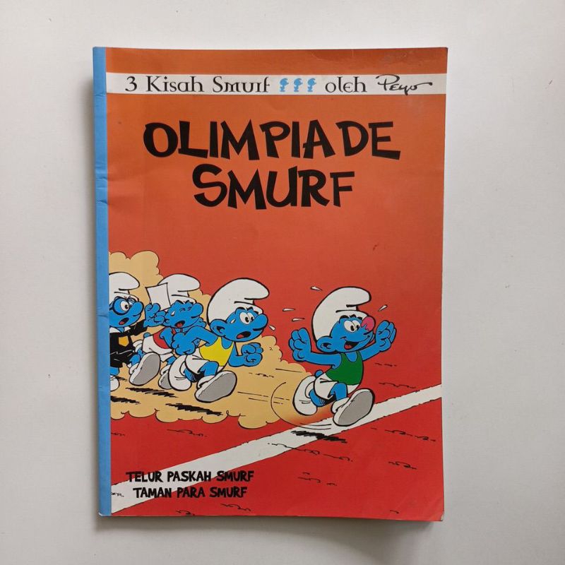 peyo : 3 kisah smurf, olimpiade smurf, dll