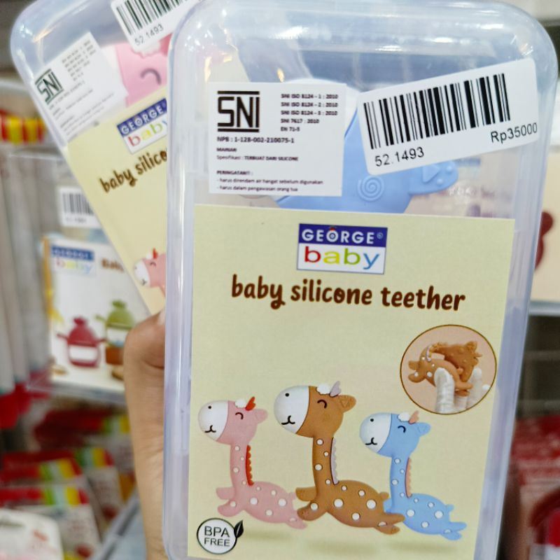 George Baby Silicone Teether/ George Baby Gigitan Baby