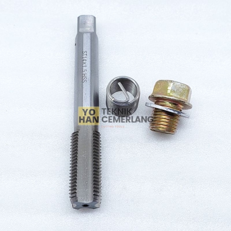 Tap Set Recoil Baut Oli Oversize M14 x 1.5 Drat Baut 19