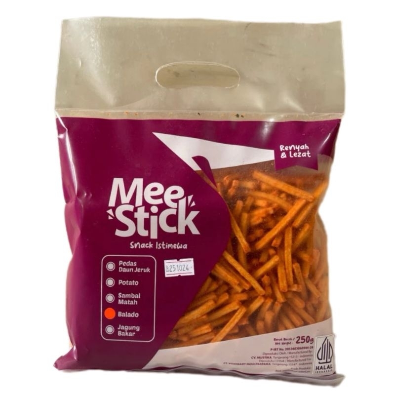 

Mee Stick Snack Rasa Balado 250 gr