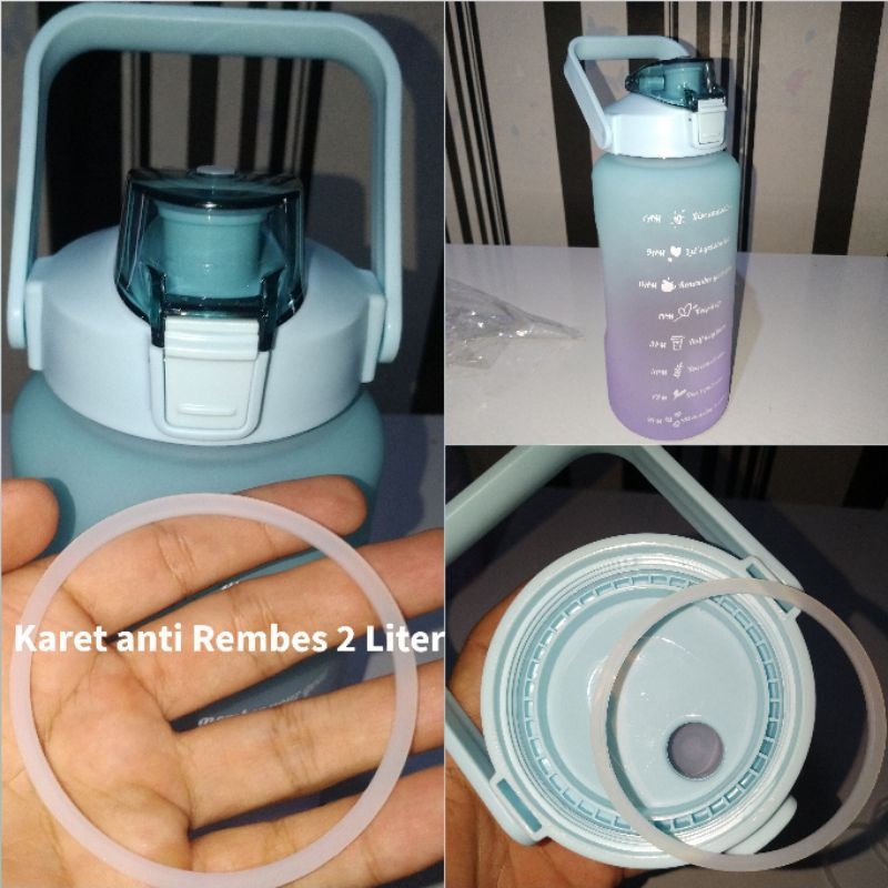 Karet Seal Anti Rembes Botol Viral 1 liter dan 2L Gemoy Gradasi