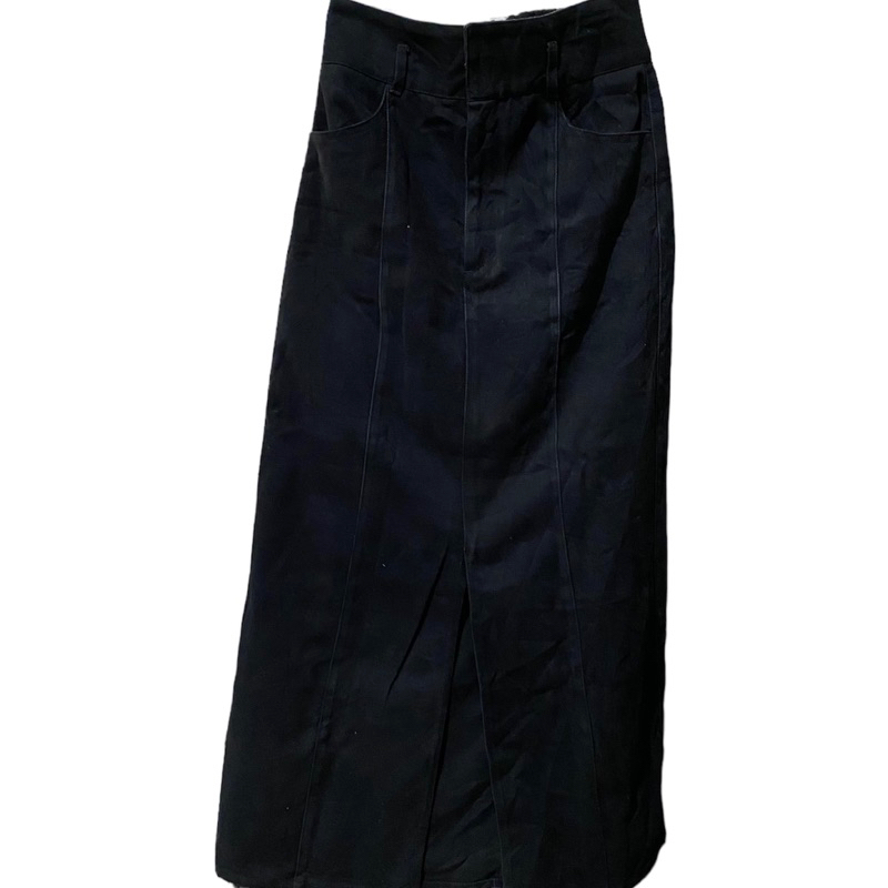 GU UNIQLO Black/Hitam Denim Jeans Skirt