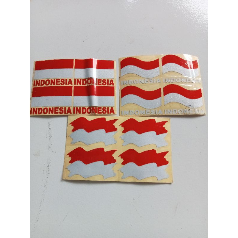 

stiker bendera Indonesia stiker cutting bendera