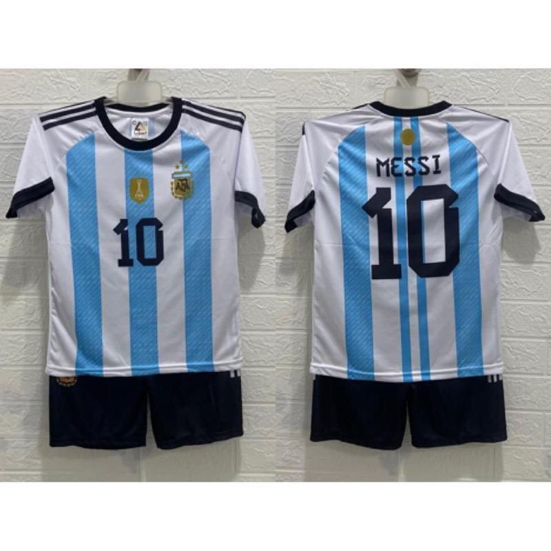 SETELAN BAJU BOLA ANAK ANAK ARGENTINA HOME SETELAN JERSEY ANAK ANAK ARGENTINA HOME MESSI TERBARU