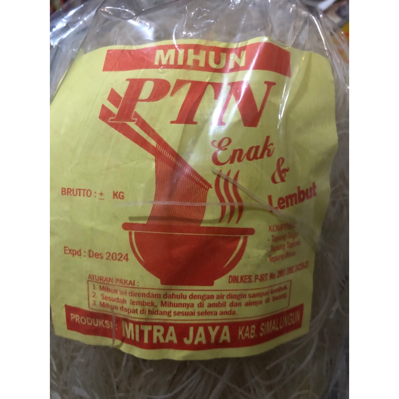 

Bihun premium 400gr merk PTN. Asli dari siantar