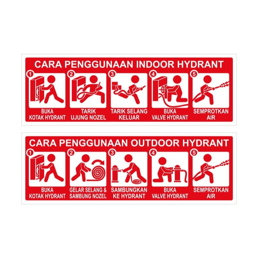 

STIKER VINYL CARA PENGGUNAAN HYDRANT Indoor/Outdoor 30 x 10 CM