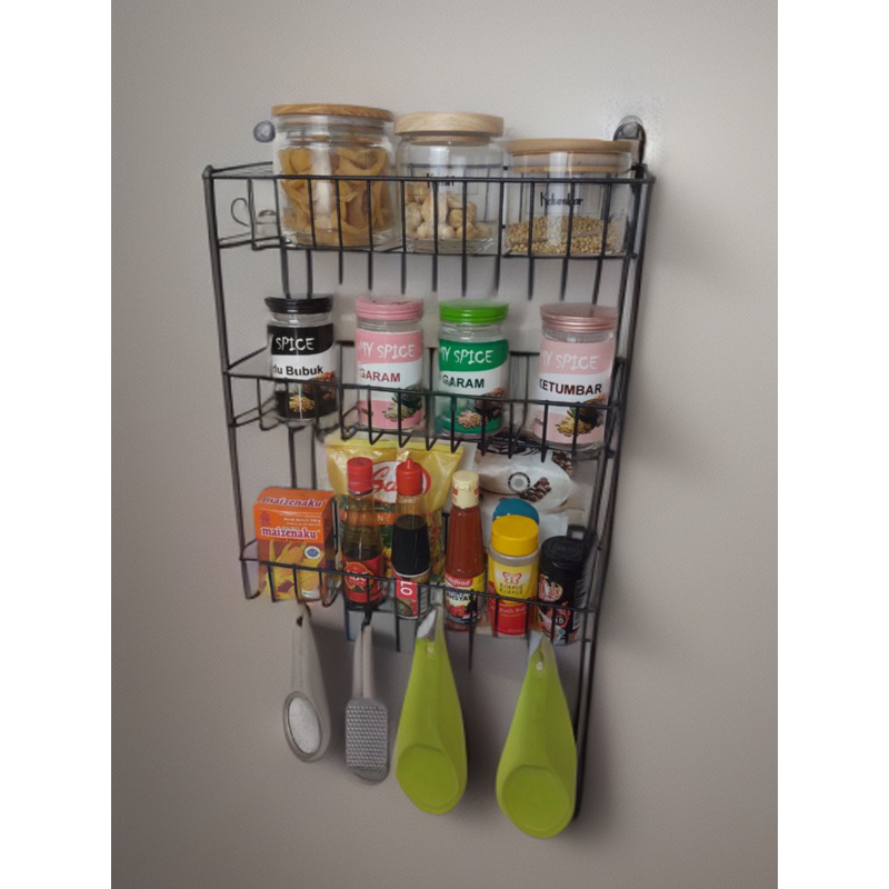 Rak serbaguna/rak serbaguna susun 3/rak dapur/rak snack/rak saus/rak kamar mandi/RB 03 warna/rak hit