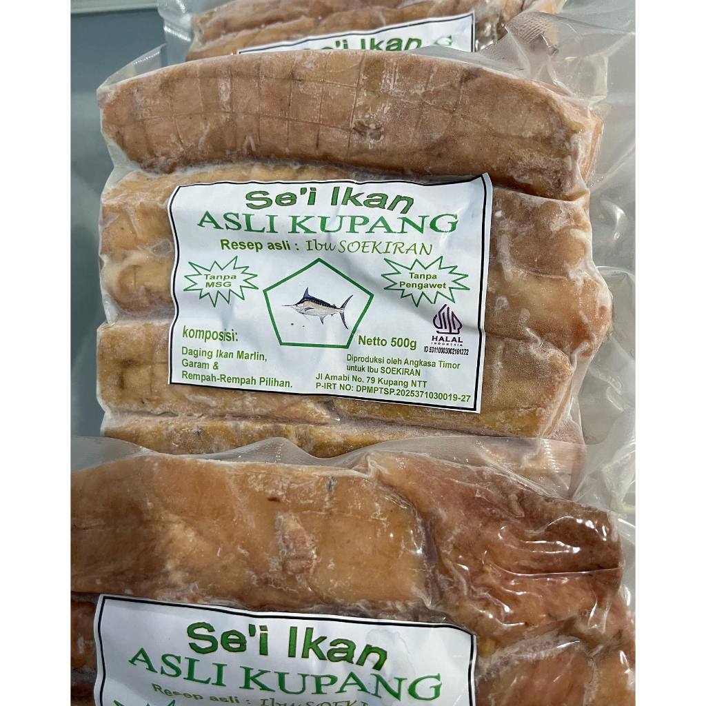 

SE'I IKAN MARLIN 500gr IBU SOEKIRAN ASLI KUPANG (HALAL)