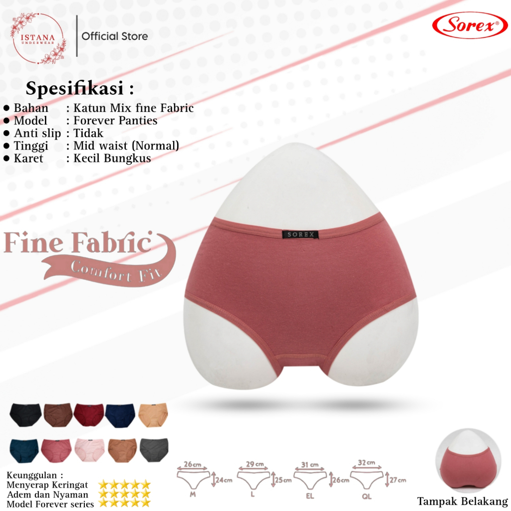 SOREX/CELANA DALAM WANITA/CD SOREX KATUN 1178