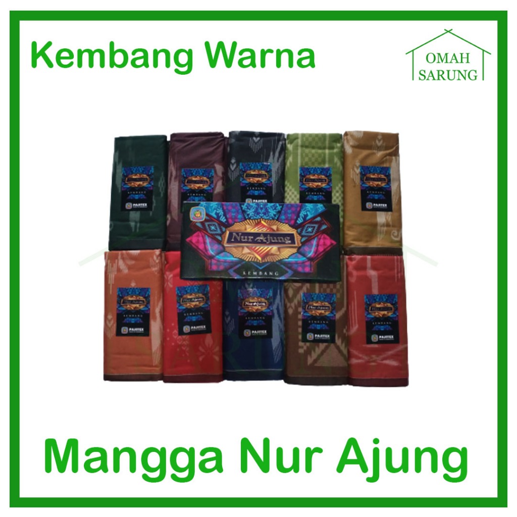 GROSIR Sarung Tenun Mangga Nur Ajung Kembang Warna Original Premium OMAH SARUNG