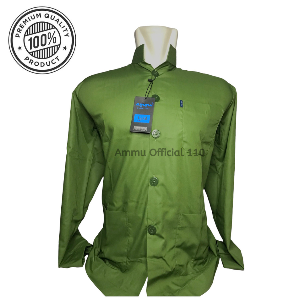 BAJU KOKO AMMU WARNA HIJAU OLIVE