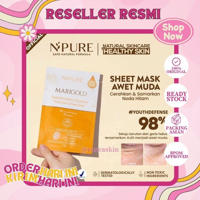 NPURE MARIGOLD SHEET MASK
