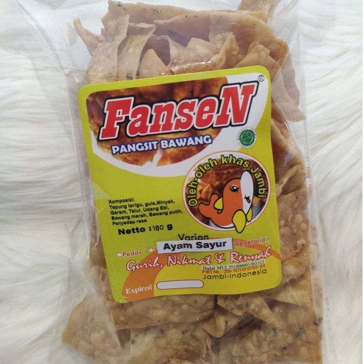 

Pangsit Bawang FANSEN 180gr AYAM SAYUR
