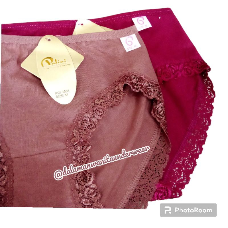 polini | Celana Dalam Wanita Renda Paha Katun