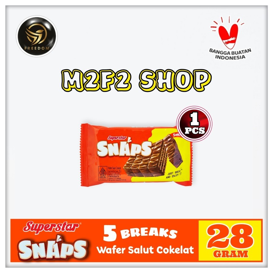 

Wafer Superstar Snaps Chocolate - 28 gr (Kemasan Satuan)