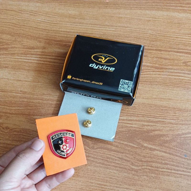 pin reserse/pin reserse saku/pin satuan reserse