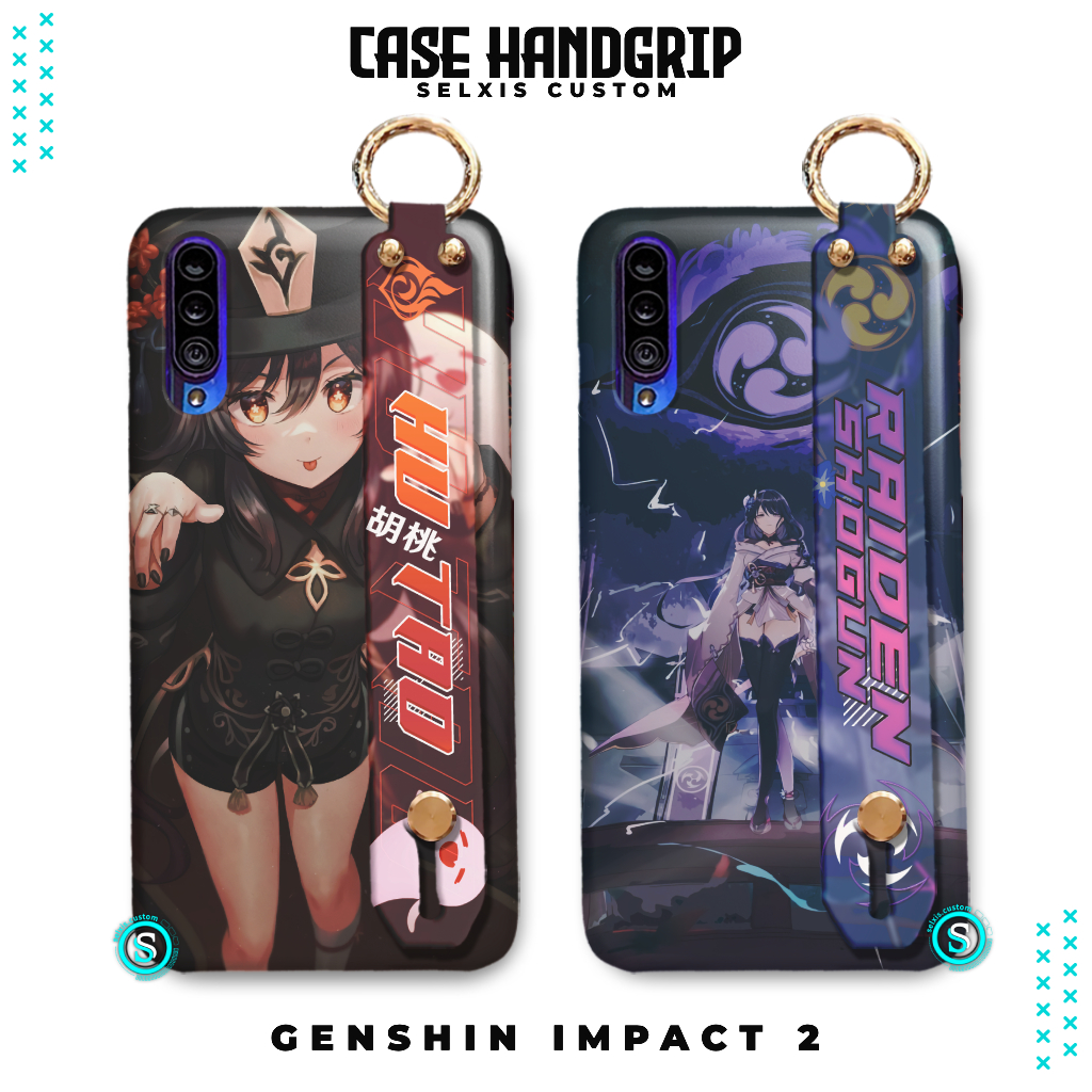 Case Handgrip Genshin Impact Xiao Hu Tao  Zhongli Keqing All Type Smartphone