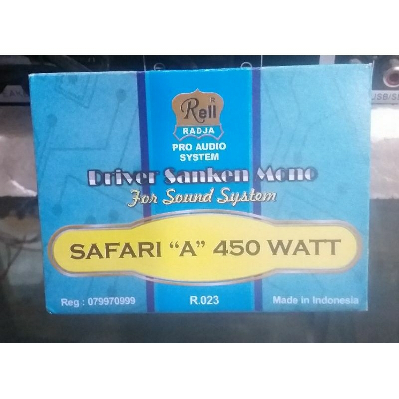 KIT RELL PRO AUDIO SYSTEM / DRIVER SANKEN MONO SAFARI A 450 WATT