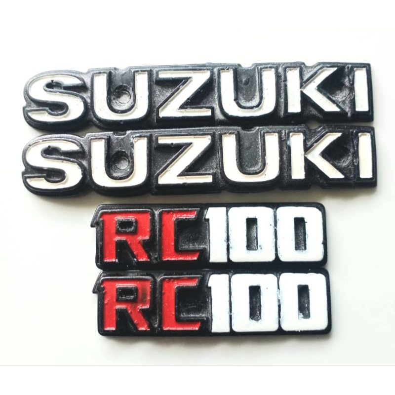 Emblem set suzuki rc 100