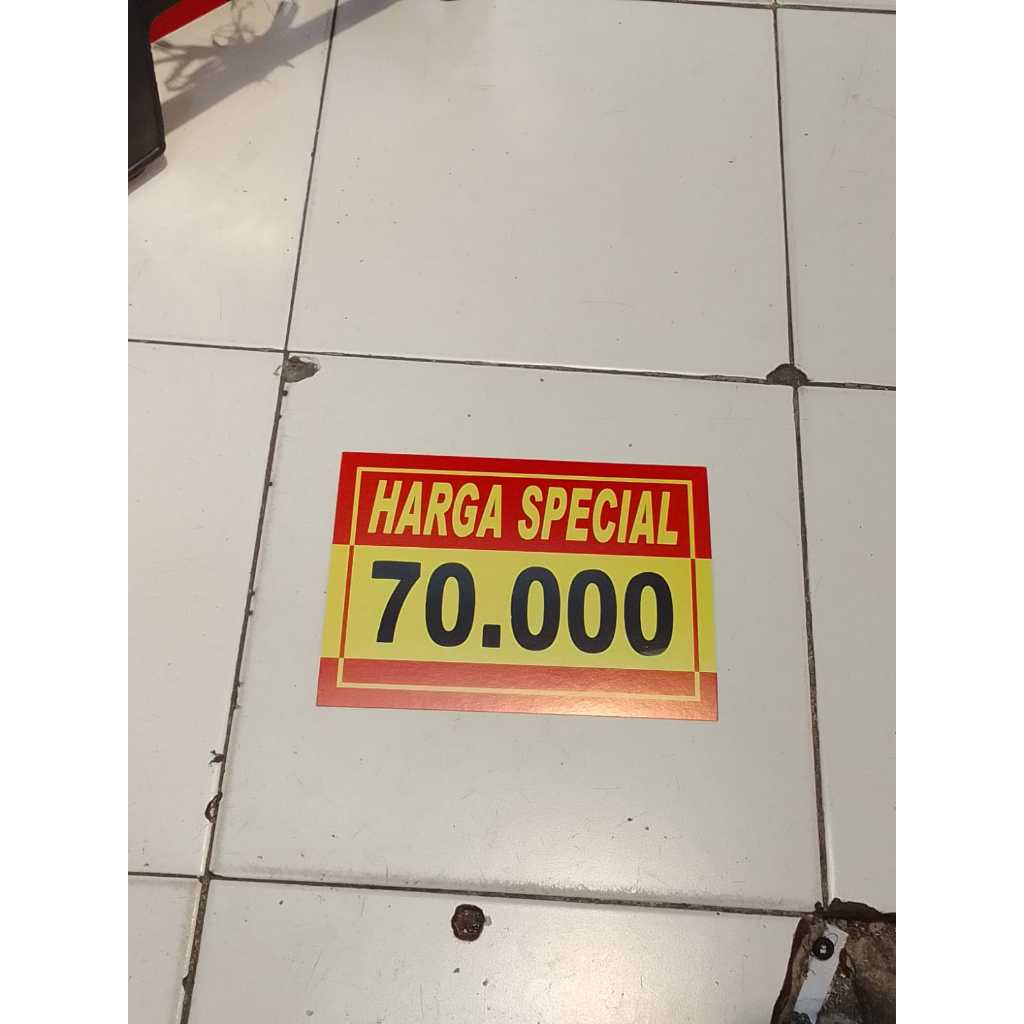 

Kertas Tulisan Harga Bandrol / Kertas Obral Harga Jualan ( HARGA SPESIAL 70.000)