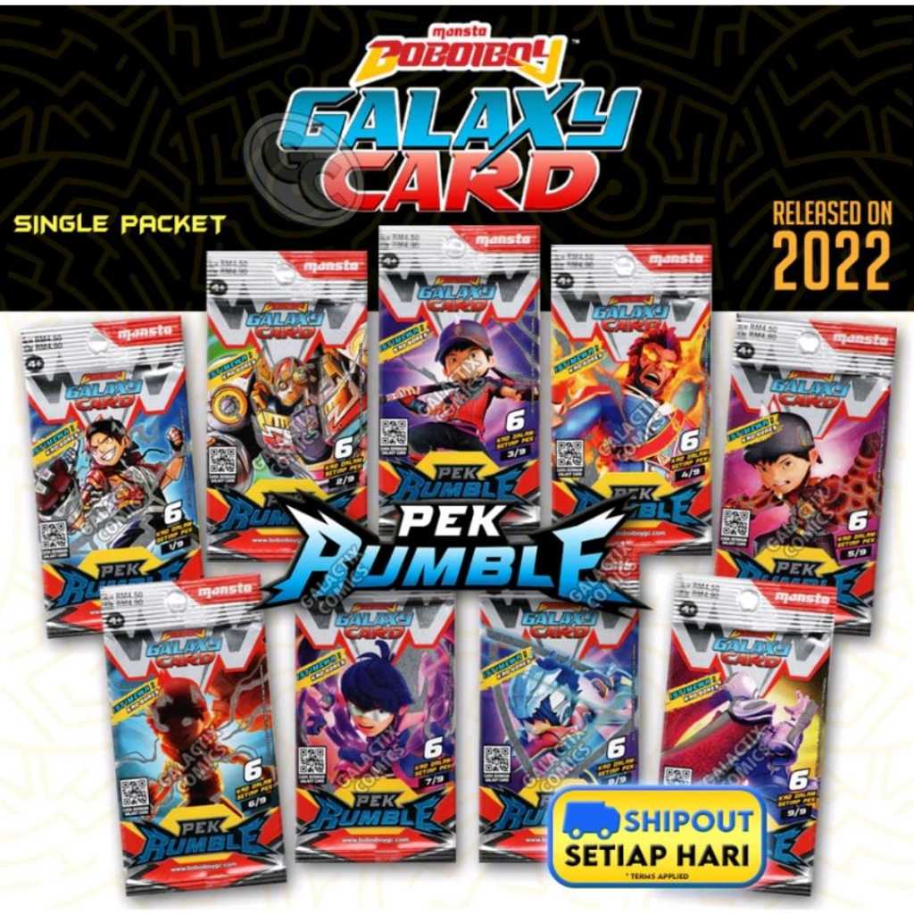 Boboiboy Galaxy Card Pek Rumble Satuan