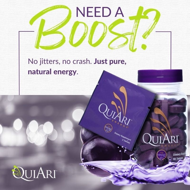 QuiAri Energy Original | Isi 30 Sachet ( 60 Butir ) | Meningkatkan Stamina Tubuh | QuiAri Energy Off