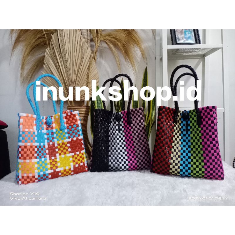 CLARIZA BAG NEW Motif tas jali anyaman wanita cantik elegan