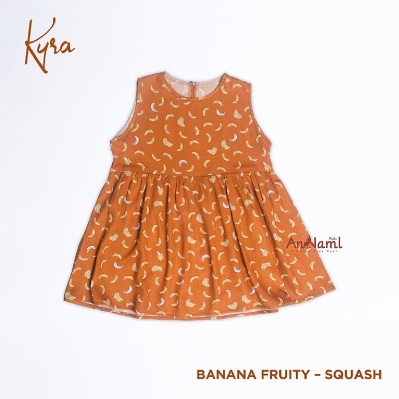 KYRA Dress anak adem bahan paris viscose size S, M, L aquamarine (mint), peacock blue (soft blue), m