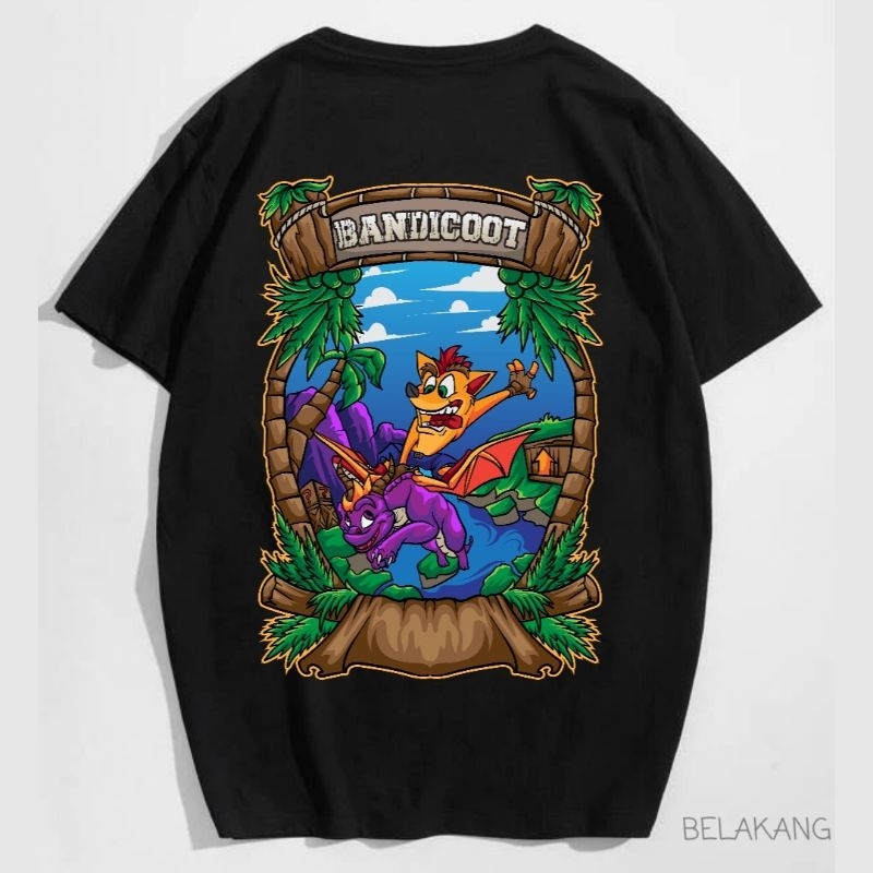 Kaos Baju Crash Bandicoot | Game Crash Bandicoot | Series Games