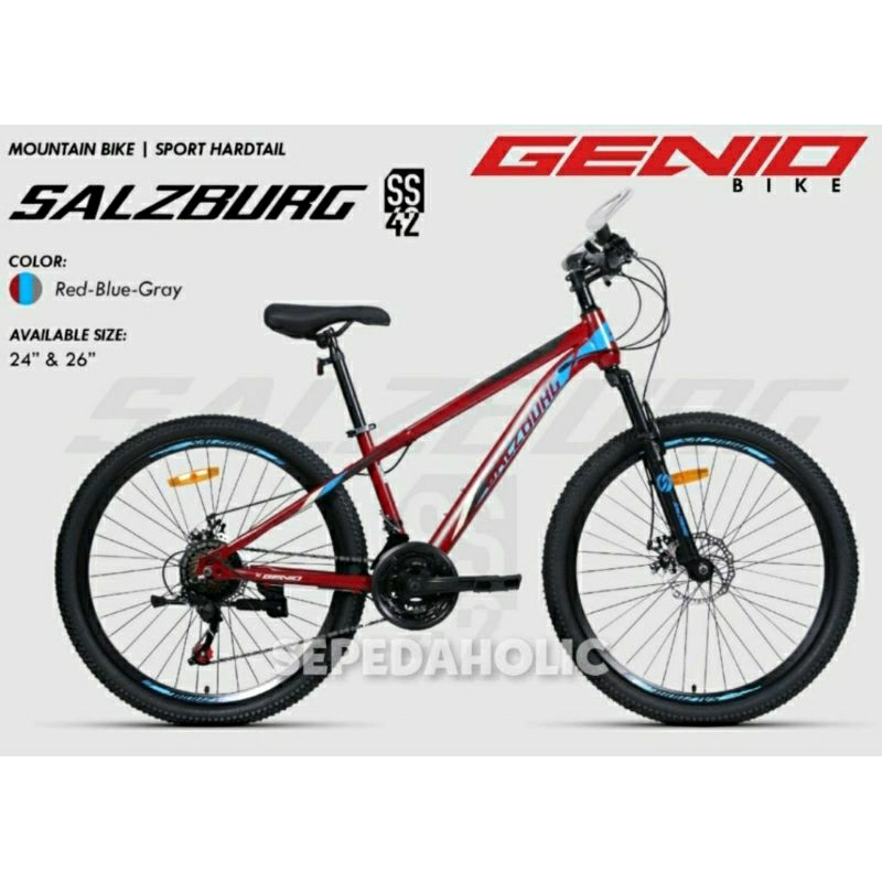 Sepeda gunung MTB GENIO SALZBURG SS 42  24 sp