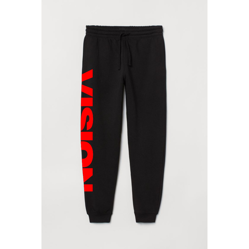 Vision Street Wear Sweatpants Jogger Cotton FLeece - Celana Panjang Fleece Vision Street Wear