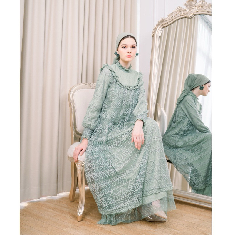 [BUNDLE] Sarimbit Lebaran by Ainayya ID (Kamaratih, Oryza koko Dad and Kid) Sage Green