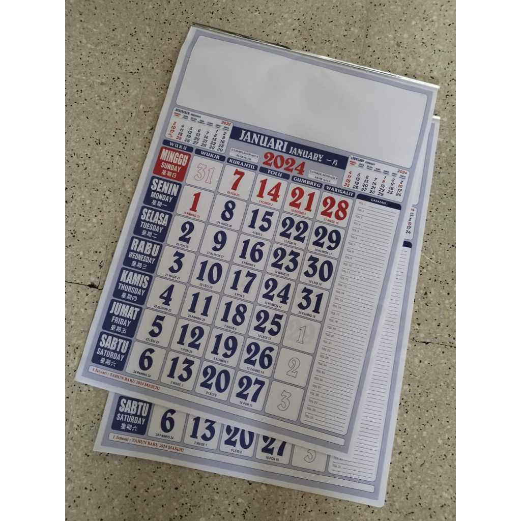 

Kalender kerja standard 2024