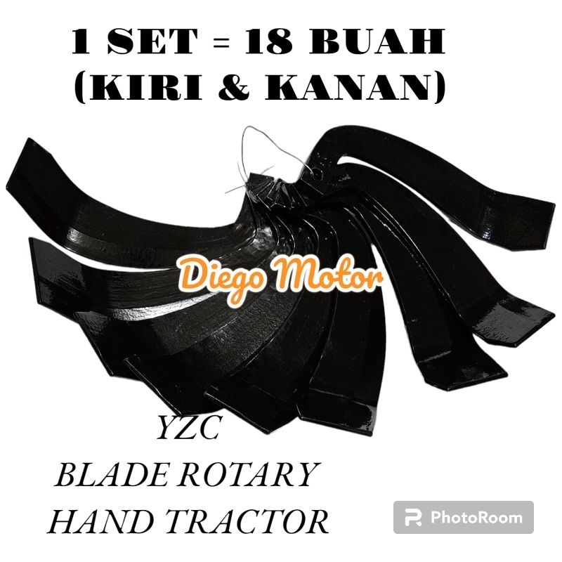 YZC Pisau Rotari 1 set Mesin Traktor Tangan Bajak Sawah Yanmar