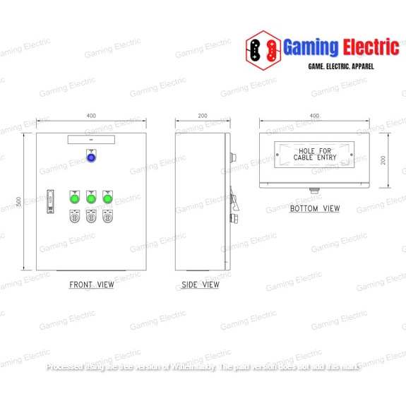 Panel Otomatis Timer + Wlc 3 Pompa Submersible
