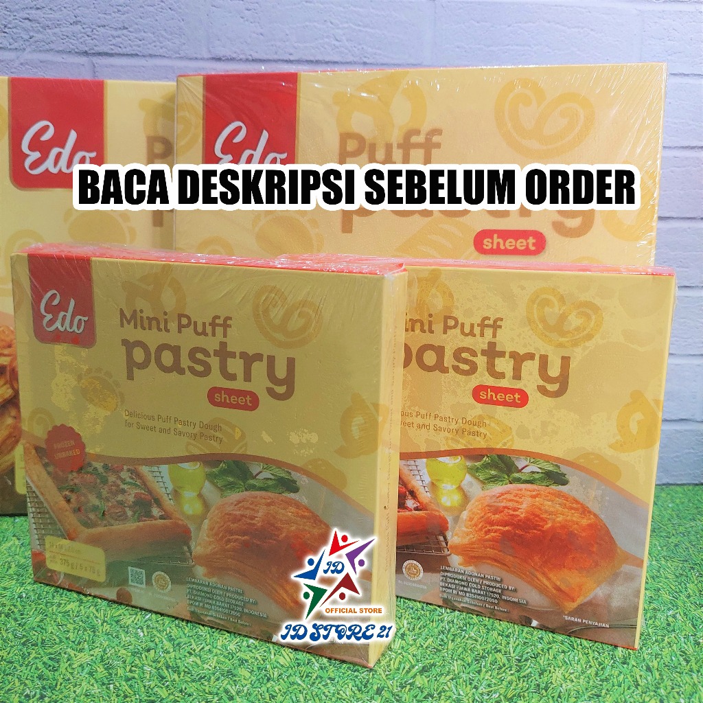 

JUMBO - Puff Pastry Sheet 750 gr Kulit Lembaran Adonan Pastri Halal Puff Pastry