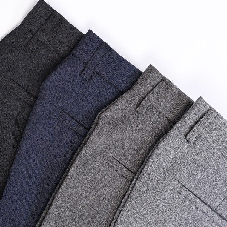 Hemat Kodey5Y9k ERJEE  Celana Bahan Formal Pria Slimfit Size 27 Sampai 38