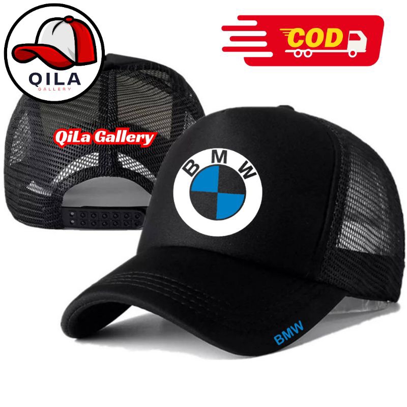 QiLa Gallery Topi Trucker BMW - Topi Distro BMW Logo - Topi BMW Premium - Topi Pria Dewasa - Topi Pr