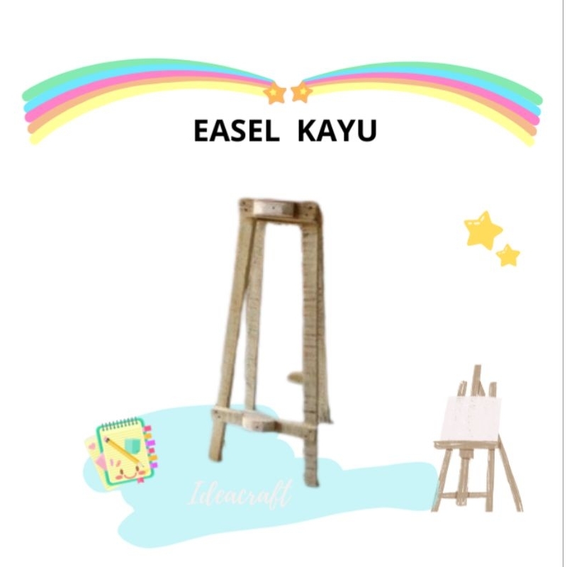 

EASEL KAYU STAND LUKIS / DUDUKAN LUKIS 2 SISI TERMURAH