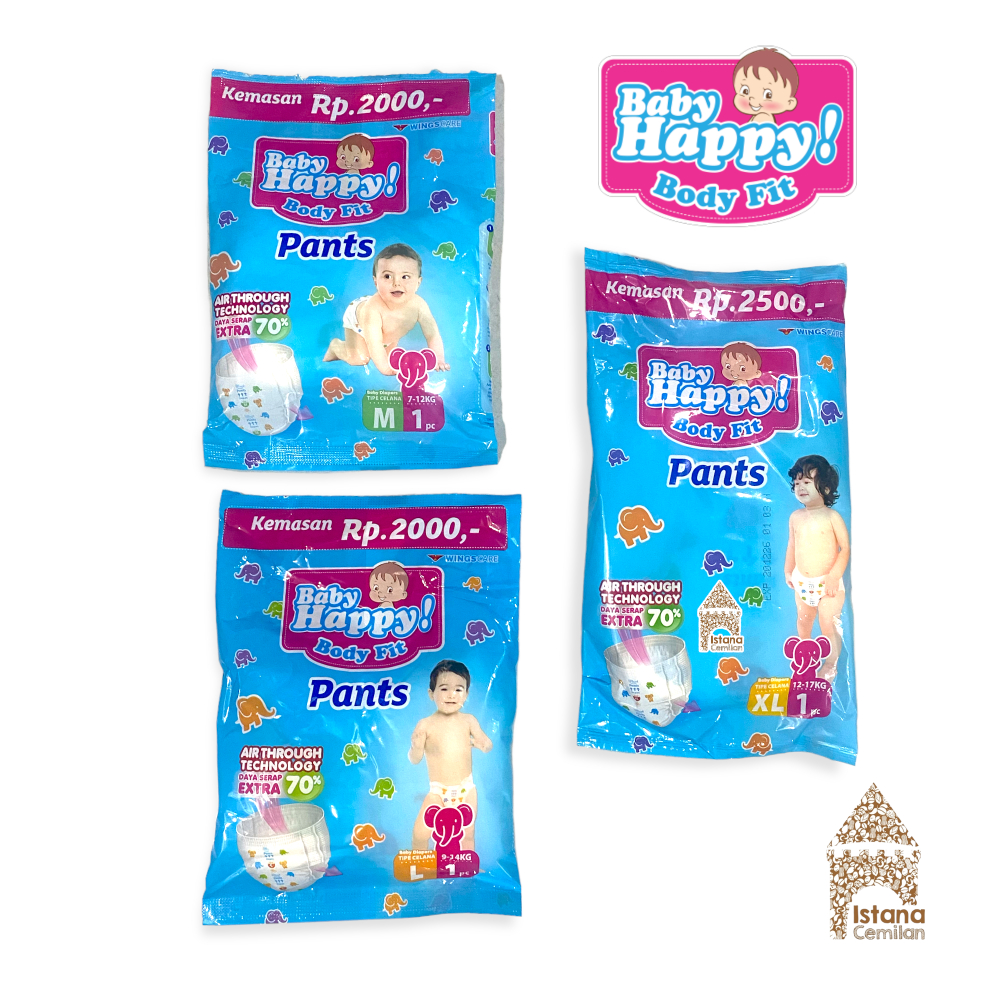 Baby Happy Pants Pampers Popok Celana S / M / XL Sachet