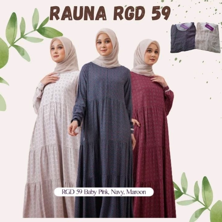 Rauna RGD 59 / Rauna Terabaru / Rauna Rayon / Gamis Dewasa