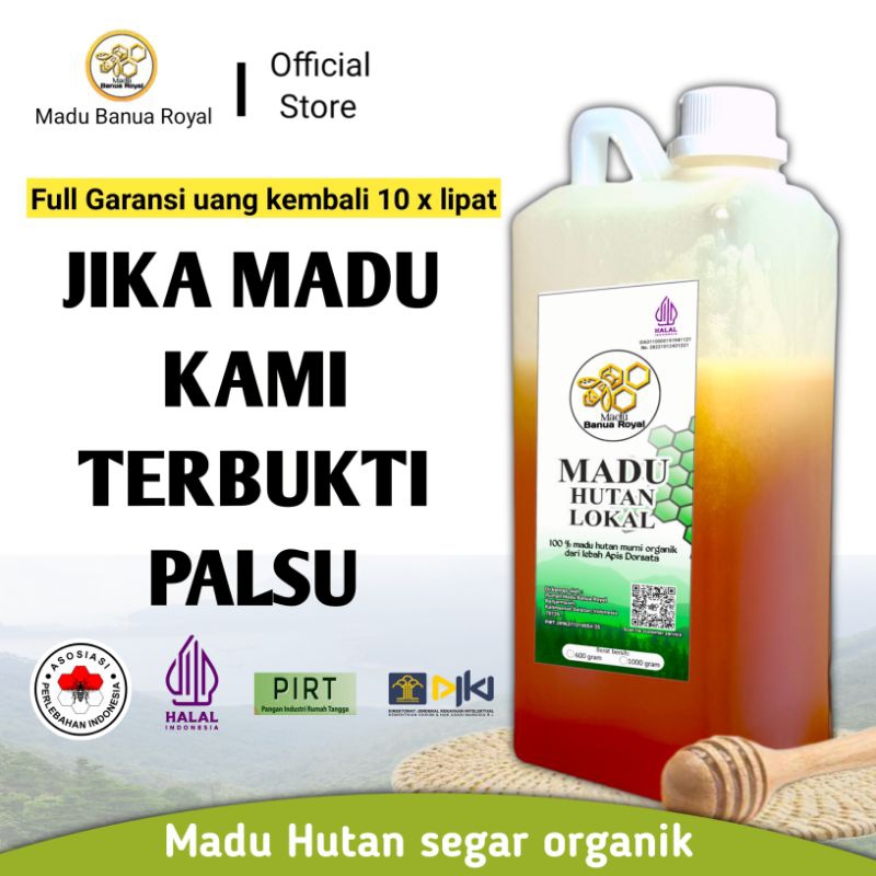 

MADU BANUA ROYAL | MADU HUTAN LOKAL APIS DORSATA KALIMANTAN | 100% MADU ASLI | 1 KG